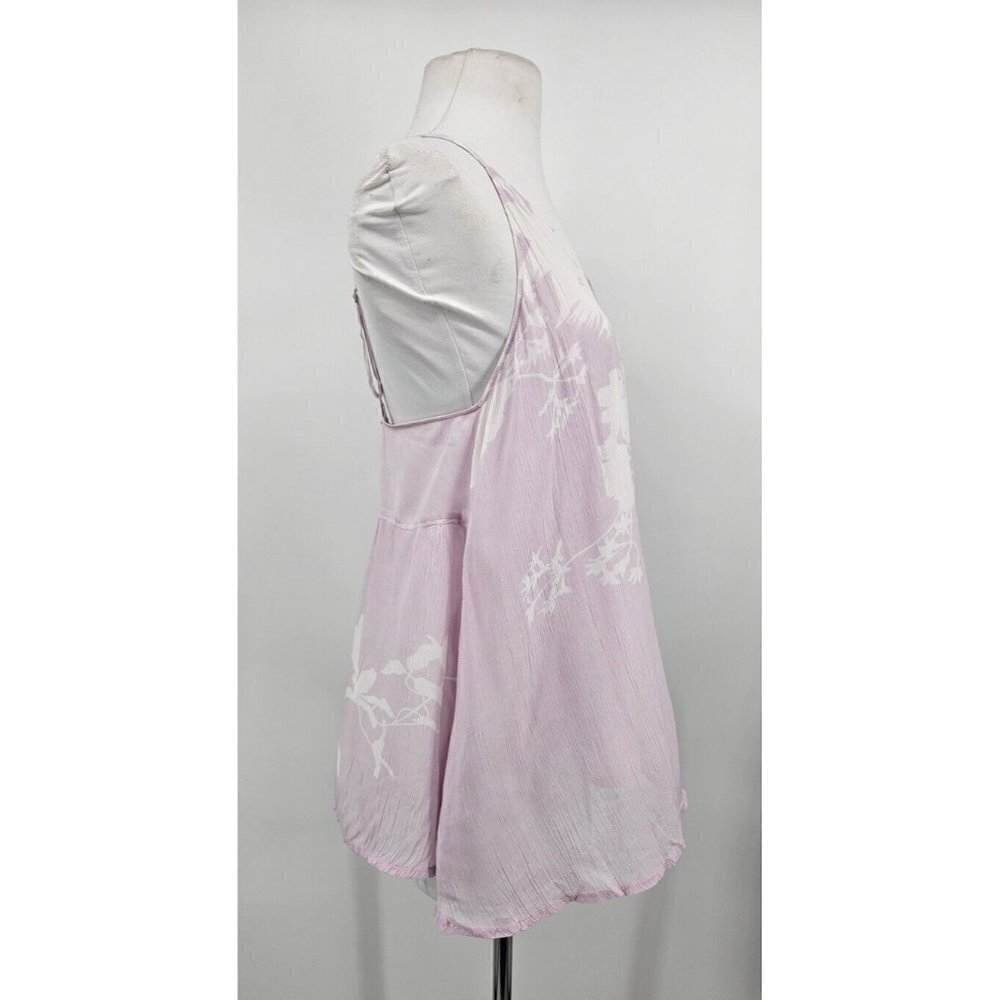 New Allsaints Ally Futurae Tank Top Womens 2 Lilac Floral Top - Picture 4 of 7